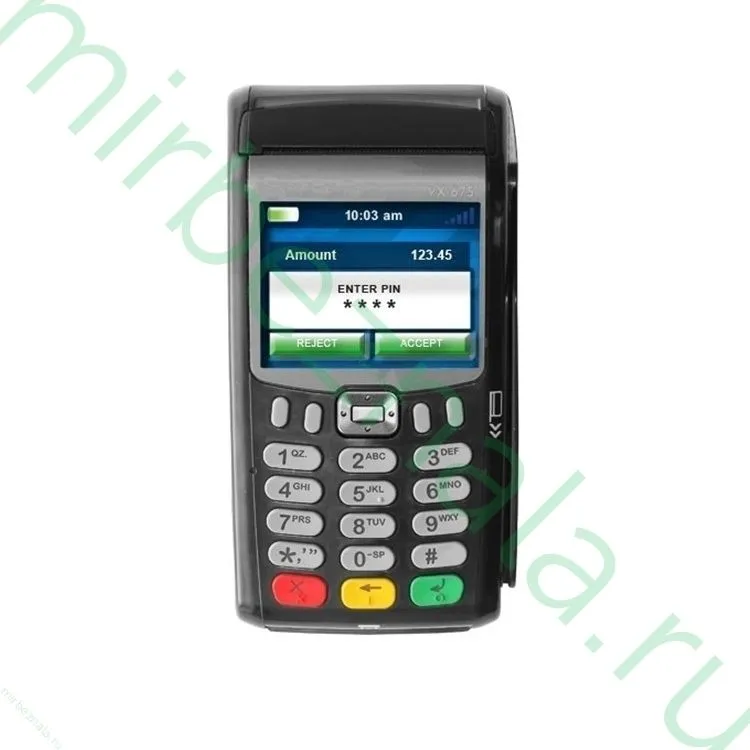 Verifone VX675 3G/CTLS - переносной POS-терминал